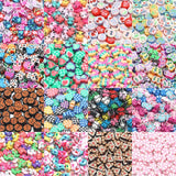 10mm Mix Animal Polymer Clay Beads Evil Eye Heart Spacer Beads
