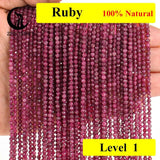 120pcs Natural Ruby Apatite Amazonite Stone Beads Jewelry Making DIY Bracelet