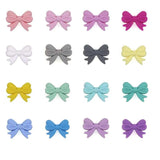 10/20Pcs Silicone Bow Beads for DIY Jewelry Making Pacifier Chain