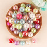 14/16MM AB Transparent Crackle Round Acrylic Beads For Jewelry Making