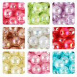 14/16MM AB Transparent Crackle Round Acrylic Beads For Jewelry Making