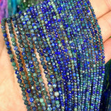 Natural African Turquoise Faceted Round Beads 2-4MM