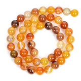 Amber Yellow Sardonyx Agate Round Stone Beads 6/8/10MM