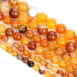 Amber Yellow Sardonyx Agate Round Stone Beads 6/8/10MM