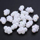 10Pcs AB Cream Acrylic Spacer Beads for Jewelry Making DIY