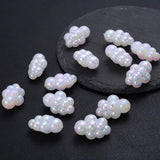 10Pcs AB Cream Acrylic Spacer Beads for Jewelry Making DIY