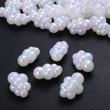 10Pcs AB Cream Acrylic Spacer Beads for Jewelry Making DIY
