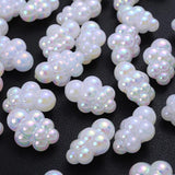 10Pcs AB Cream Acrylic Spacer Beads for Jewelry Making DIY