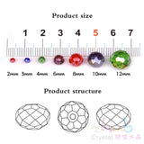 Austrian Crystal Round Bead AB Glass Beads for Jewelry