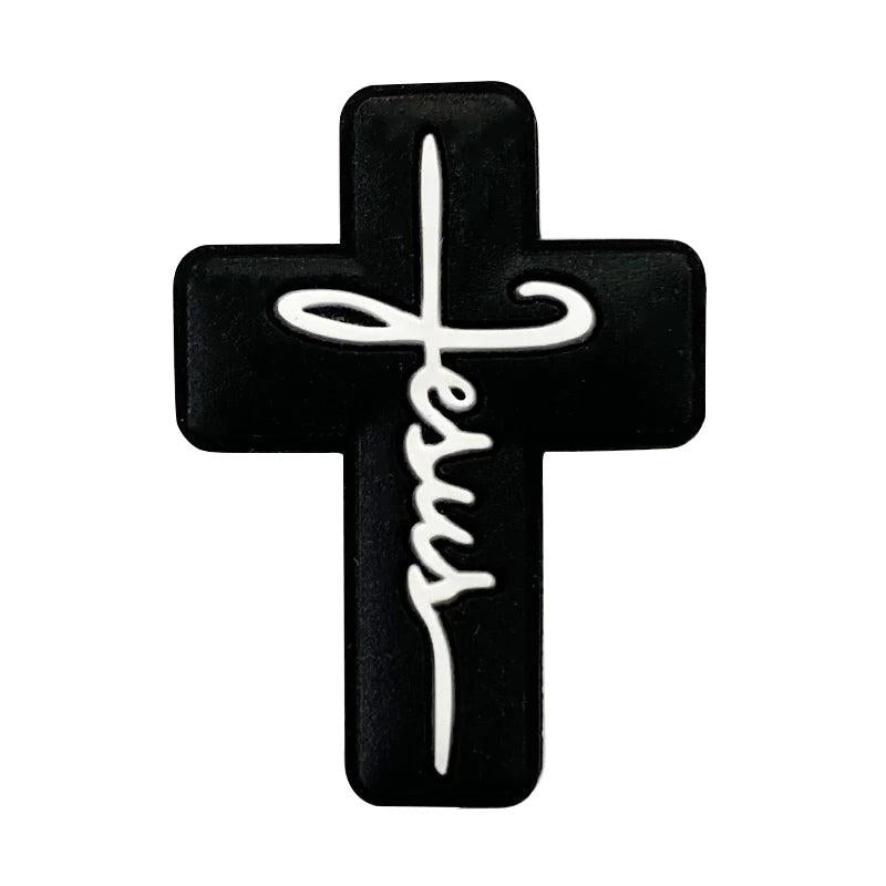10Pcs Silicone Cross Beads DIY Pacifier Chain Bracelet Baby Molar Toy