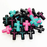 10Pcs Silicone Cross Beads DIY Pacifier Chain Bracelet Baby Molar Toy