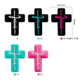 10Pcs Silicone Cross Beads DIY Pacifier Chain Bracelet Baby Molar Toy