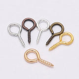 300/500pcs Mini Screw Pendants Eyepin Keychain HookThreaded Pin Fitting DIY