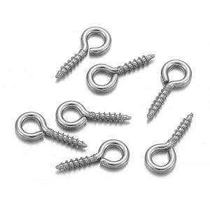 300/500pcs Mini Screw Pendants Eyepin Keychain HookThreaded Pin Fitting DIY