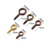 300/500pcs Mini Screw Pendants Eyepin Keychain HookThreaded Pin Fitting DIY
