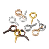 300/500pcs Mini Screw Pendants Eyepin Keychain HookThreaded Pin Fitting DIY