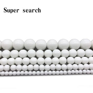 High Glass Round Loose Beads 4/6/8/10/12mm Jewelry Making Bracelet Diy