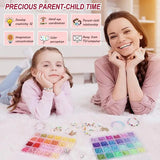 Rainbow Polymer Clay Beads Set for Bracelet Necklace Making