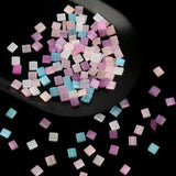 50/100pcs Candy Seedbeads for DIY Jewelry Making 2 Holes 5*5*2mm