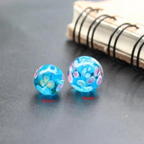 10Pcs 12mm 14mm Glass Lampwork Beads Flower Mix for Jewelry Making