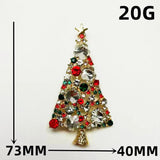 Multi-Color Rhinestones Paved Christmas Tree Brooch