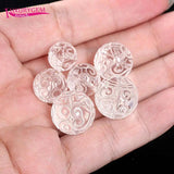 Crystal Stone Carving Round Beads High 8/10/12/14/16/18mm DIY Jewelry 1Pc