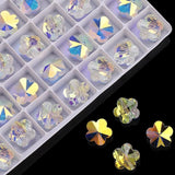 20Pcs 14mm Crystal Pendant Charms for Earrings DIY