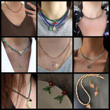 15.5%22 Faceted Natural Coffee Seed Spacer Quartz Crystal Beads