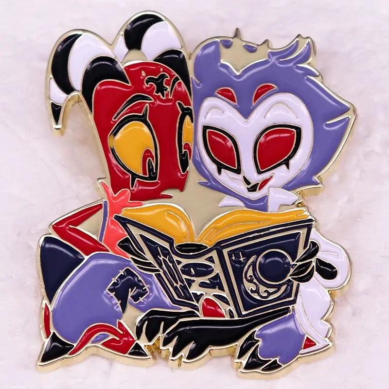 Bohemia Enamel Pins Ladies Brooch Wedding Couples Metal Broches