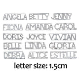GRANDBLING bling Personalized Word Brooch Pins Crystal Custom Name Lapel Pins