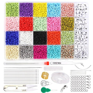 20,000pcs Seed Beads Set 2mm Glass Beads Kit for DIY Jewelry Making