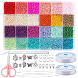 20,000pcs Seed Beads Set 2mm Glass Beads Kit for DIY Jewelry Making