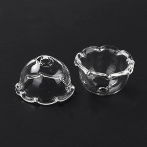 10pcs Glass Bead Cone Flower Spacer Caps for Jewelry Making