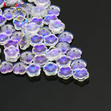50/100pcs 8mm 10mm ABS Glass Flower Bead Caps for Jewelry Making DIY