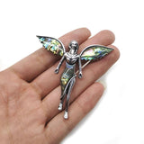 Natural Shell Abalone Shell Brooch Pendant for Women