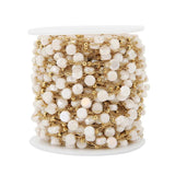 1 Meter Stainless Steel Crystal Stone Necklaces Chains Glass Beads