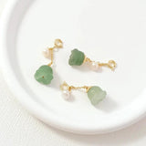 14K Copper Clad Glass Bead Gourd Money Bag Pendant Chain DIY Jewelry