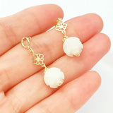 14K Copper Clad Glass Bead Gourd Money Bag Pendant Chain DIY Jewelry