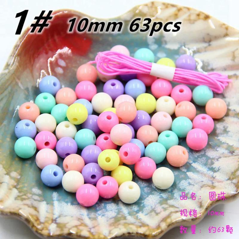 Mixed Acrylic Loose Beads Lot for Jewelry Making DIY Crafts