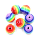 Acrylic Round Spacer Beads Candy Colors Charms Bracelet Necklace DIY Finding