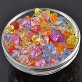 Transparent Bicone Acrylic Beads Lot for DIY Jewelry Making