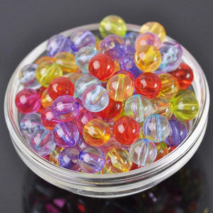 Acrylic Plastic Transparent Beads Lot for Jewelry Making DIY Crafts