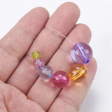 Acrylic Plastic Transparent Beads Lot for Jewelry Making DIY Crafts