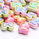 10pcs Mixed Bowknot Acrylic Spacer Beads For DIY Jewelry Making