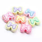 10pcs Mixed Bowknot Acrylic Spacer Beads For DIY Jewelry Making