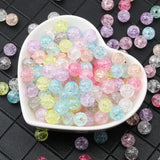 Colorful Acrylic Spacer Beads for DIY Jewelry Making 8mm