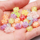 Colorful Acrylic Beads Sun Flower Smile DIY Bracelets Necklaces