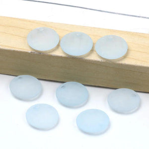 Matte Scrub 14mm Acrylic Beads for Jewelry Making 50pcs