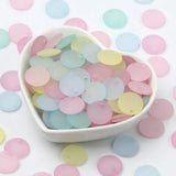 Matte Scrub 14mm Acrylic Beads for Jewelry Making 50pcs