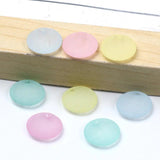 Matte Scrub 14mm Acrylic Beads for Jewelry Making 50pcs
